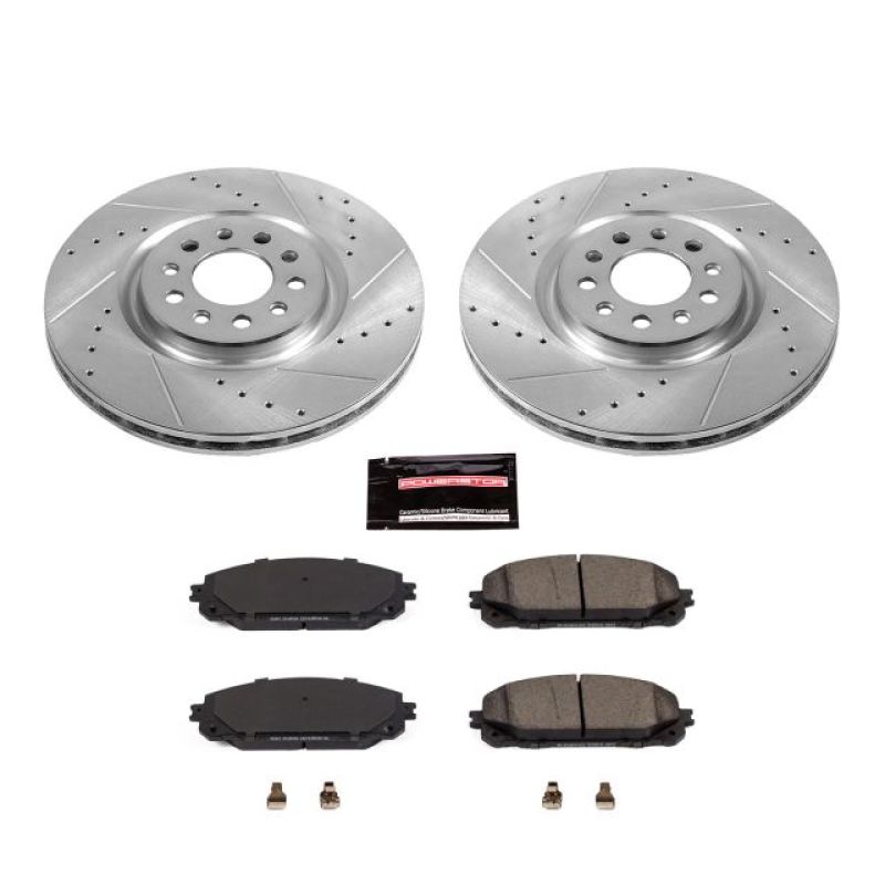 Power Stop 17-19 Jeep Cherokee Front Z23 Evolution Sport Brake Kit - K7414