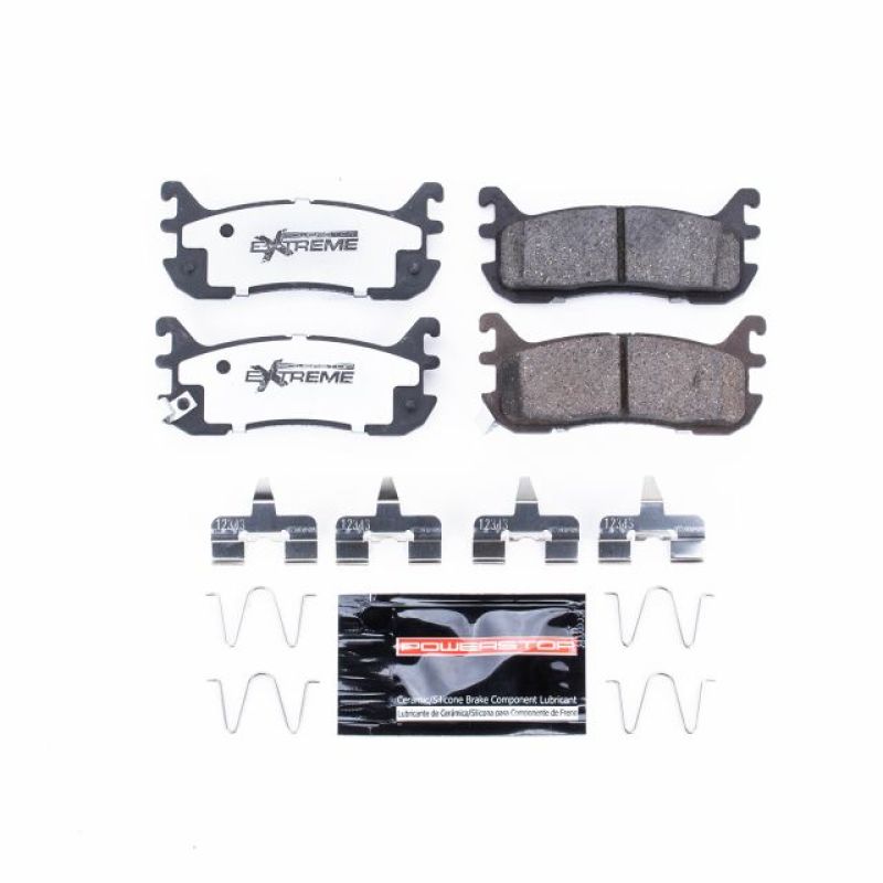 Power Stop 97-03 Ford Escort Rear Z26 Extreme Street Brake Pads w/Hardware - Z26-636