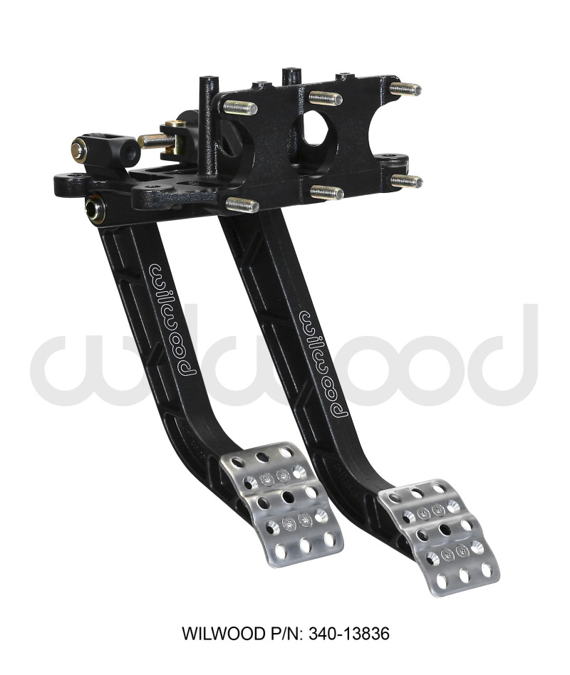 Wilwood Adjustable Dual Pedal - Brake / Clutch - Rev. Swing Mount -6.25:1 Brake 5.1:1 Clutch - 340-13836