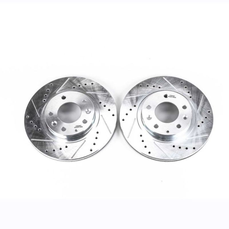 Power Stop 06-15 Mazda MX-5 Miata Front Evolution Drilled & Slotted Rotors - Pair - JBR1157XPR