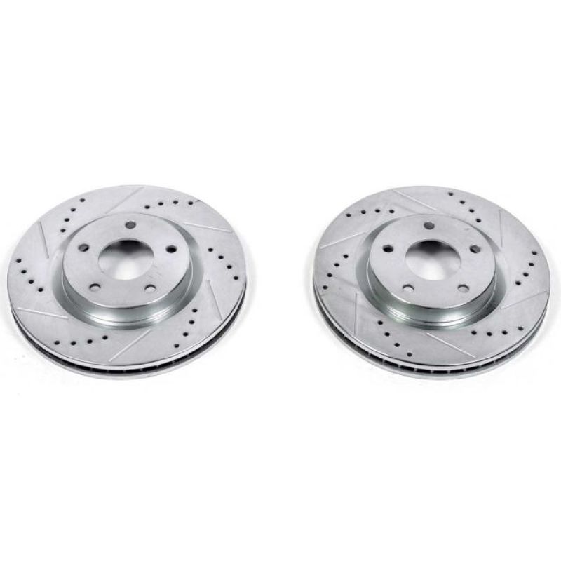 Power Stop 08-13 Nissan Rogue Front Evolution Drilled & Slotted Rotors - Pair - JBR1197XPR