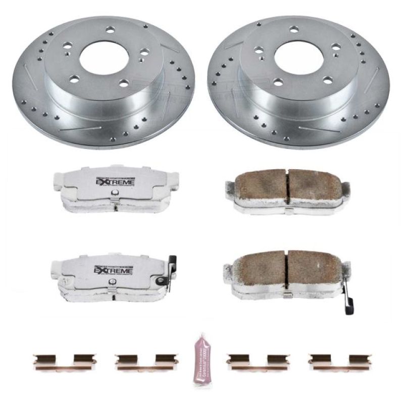 Power Stop 89-94 Nissan Maxima Rear Z26 Street Warrior Brake Kit - K3099-26