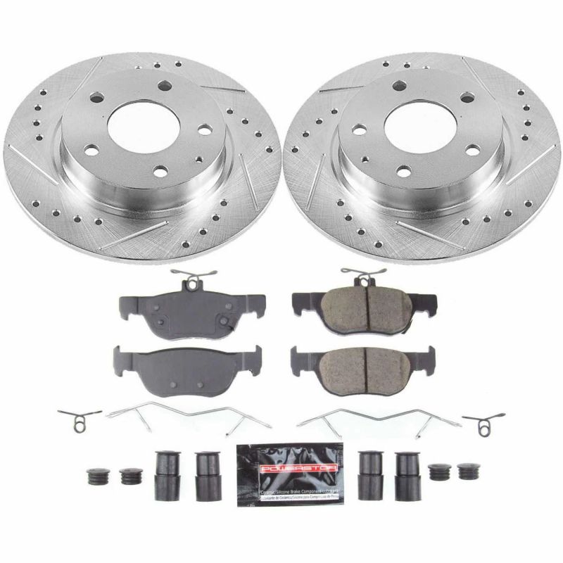 Power Stop 2019 Mazda 3 Rear Z23 Evolution Sport Brake Kit - K8334 Power Stop 2019 Mazda 3 Rear Z23 Evolution Sport Brake Kit - K8334