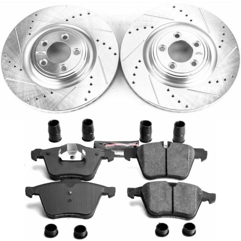 Power Stop 10-15 Jaguar XF Front Z23 Evolution Sport Brake Kit - K6282