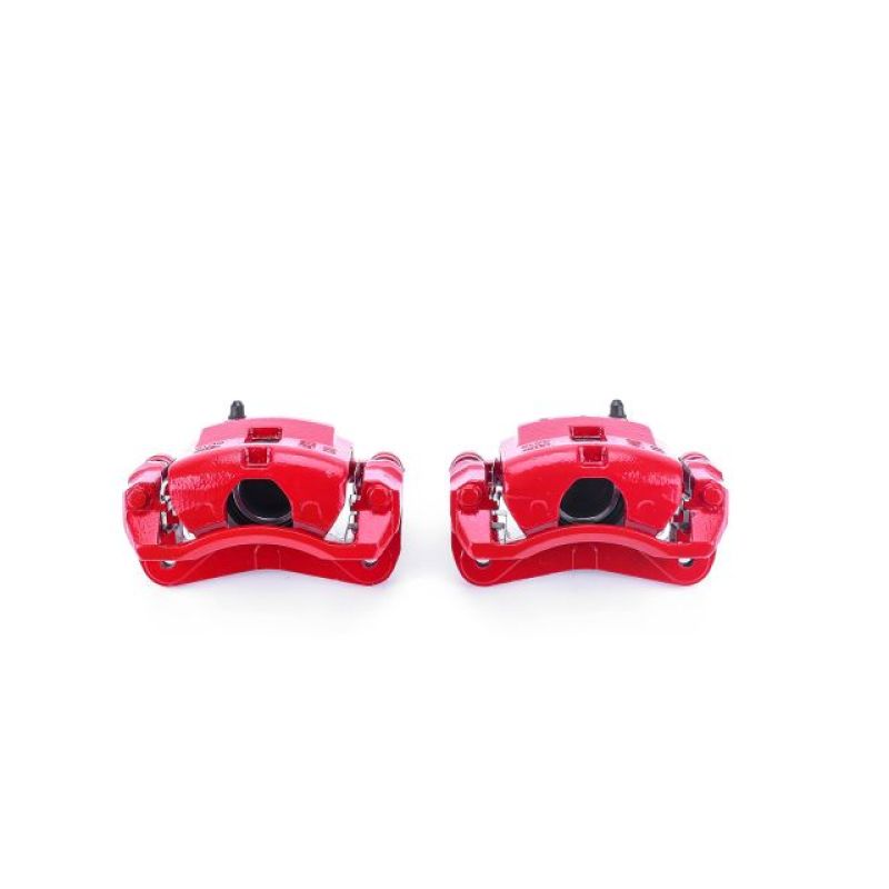 Power Stop 03-05 Kia Rio Front Red Calipers w/Brackets - Pair - S2918