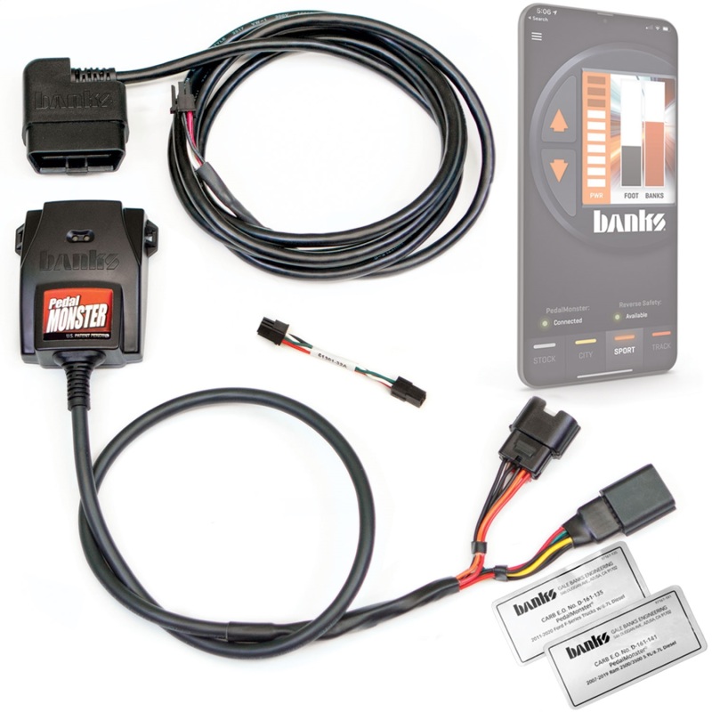 Banks Power Pedal Monster Kit (Stand-Alone) 07-19 RAM 2500/3500/11-20 Ford F-Series 6.7L Use w/Phone - 64310-C