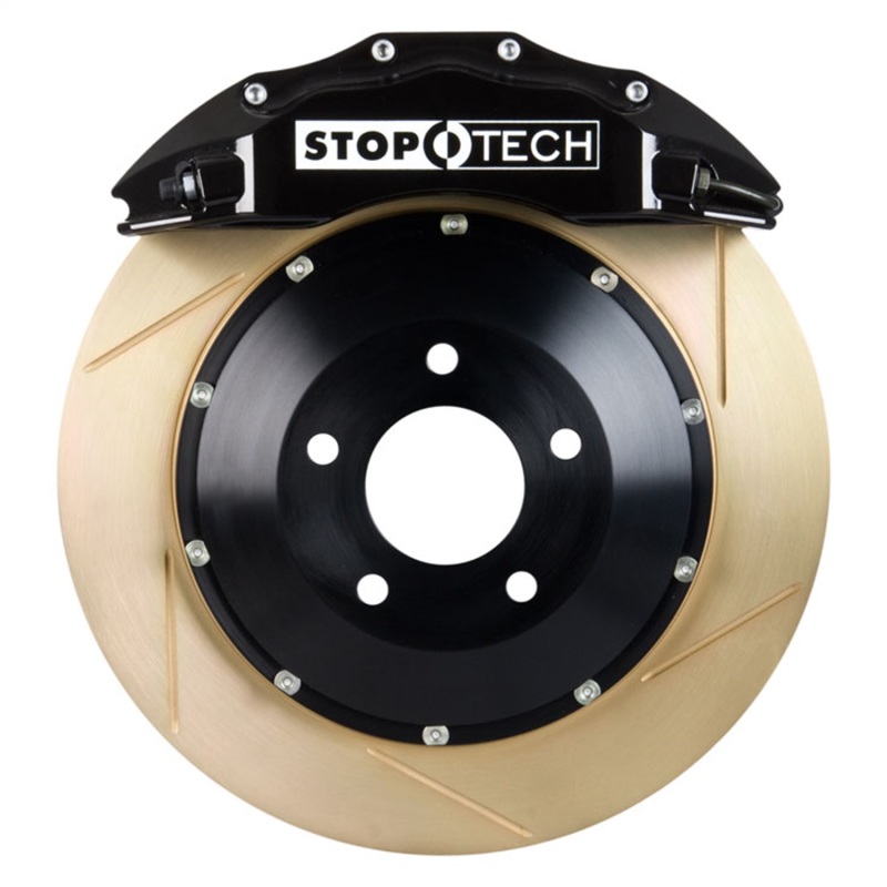 StopTech Porsche 911 05-10 Carrera Front BBK ST-60 Caliper Black / 2pc Zinc Slotted 355x35mm Rotor - 83.781.6C00.53