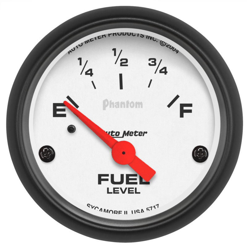 Autometer Phantom 2-1/16 inch Fuel Level Gauge - 5717