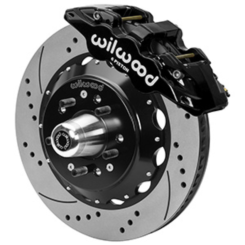 Wilwood Aero6R/ST Front Big Brake Kit 14in D/S Black Powder Coat 79-88 Chevrolet Monte Carlo - 140-16246-D