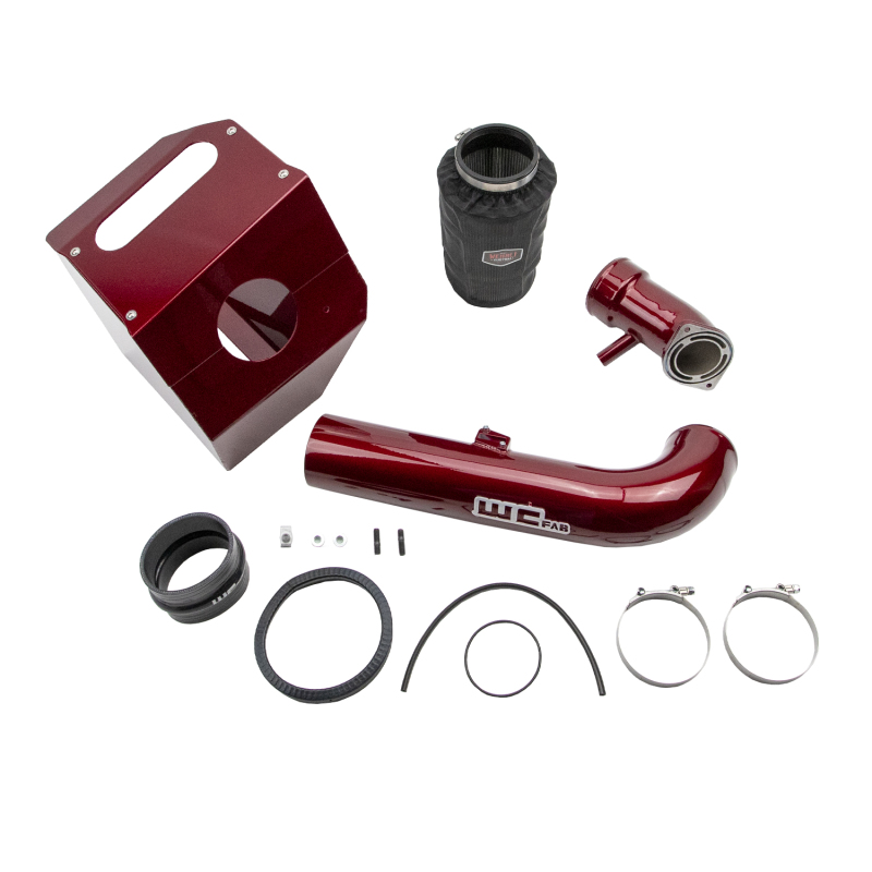 Wehrli 17-19 Chevrolet 6.6L L5P 4in Intake Kit Stage 2 - WCFab Red - WCF100360-RED