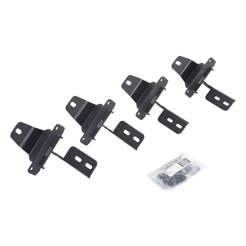 Go Rhino 18-22 Jeep Wrangler JL 2DR Mounting Brackets (V-Series V3/RB10 Slim/RB20 Slim) - Tex. Blk - 6949276