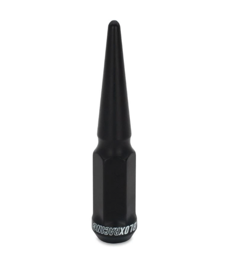 BLOX Racing Spike Forged Lug Nuts - Flat Black 14 x 1.50mm - Single - BXAC-00165-SP