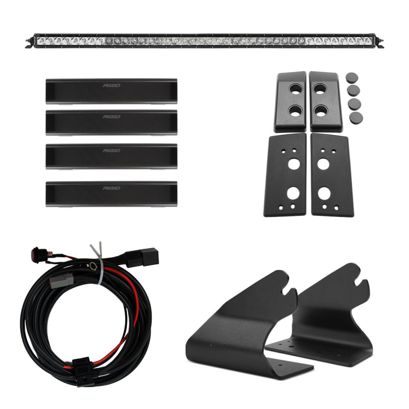 Rigid Industries 2021 Ford Bronco Roof Line Light Kit (Incl. SR spot/flood Combo Bar) - 46724