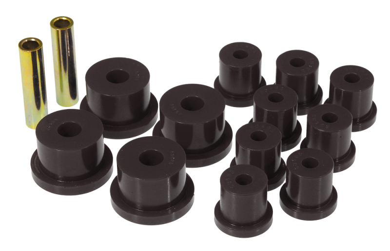 Prothane 64-73 Ford Mustang Rear Spring & 1/2in Shackle Bushings - Black - 6-1051-BL