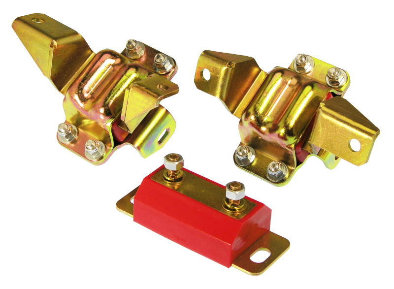 Prothane Ford Motor & Trans Mount Kit - Red - 6-1904