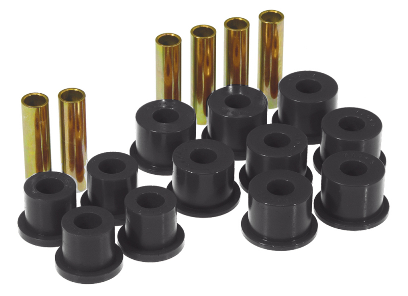 Prothane 88-98 GM 2/4wd Rear Spring & Shackle Bushings - Black - 7-1017-BL
