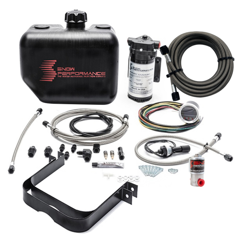 Snow Performance 2.5 Boost Cooler Water Methanol Injection Kit w/ SS Brd Line & 4AN Fittings - SNO-211-BRD