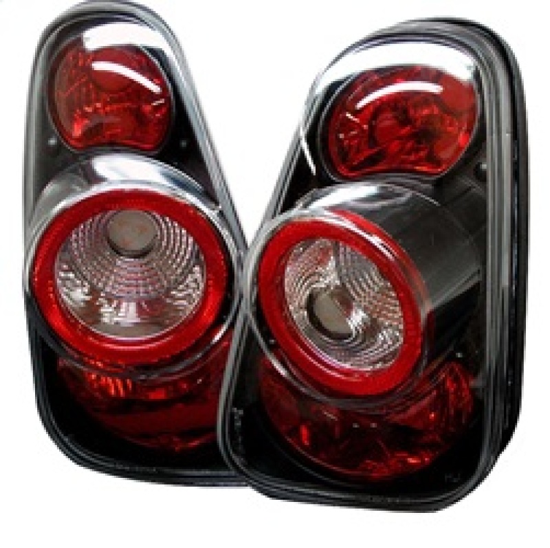 Spyder Mini Cooper 02-06/Cooper Convertibles 05-08 Euro Style Tail Lights Black ALT-YD-MC02-BK - 5006240