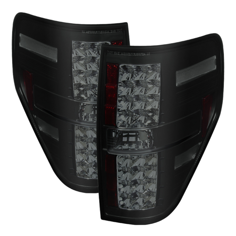 Spyder Ford F150 09-14 LED Tail Lights Black Smoke ALT-YD-FF15009-LED-BSM - 5078148