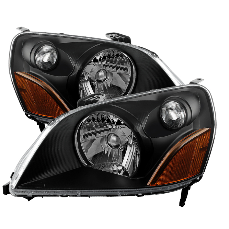 Xtune Honda Pilot 03-05 Crystal Headlights Black HD-JH-HPIL03-AM-BK - 9023699