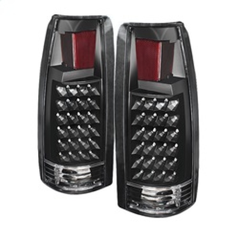 Xtune Yukon Denali 99-00 LED Tail Lights Black ALT-JH-CCK88-LED-BK - 9022449