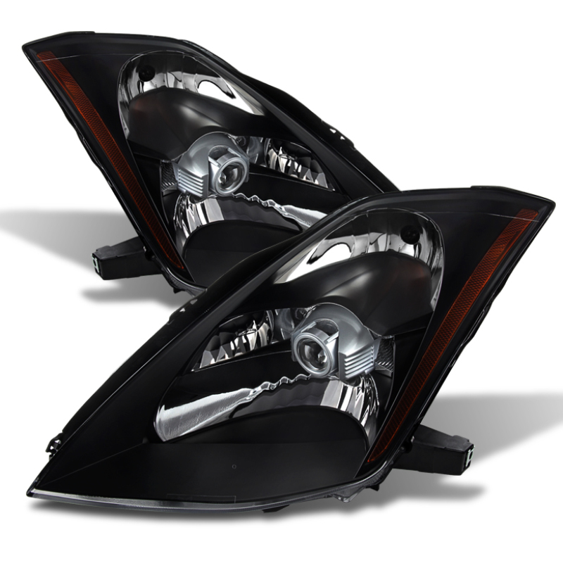 Xtune Nissan 350Z 03-05 Crystal Headlights Xenon/Hid Model Only Black HD-JH-N350Z-HID-BK - 9023989