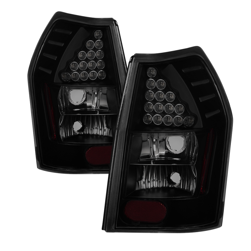 xTune Dodge Magnum 05-08 LED Tail Lights - Black Smoked ALT-JH-DMAG05-LED-BSM - 9036576