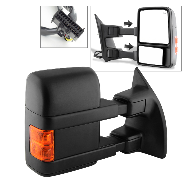 xTune 08-14 Ford SuperDuty Power Heated Adjust Mirror - Right (MIR-FDSD08S-PW-AM-R) - 9933158