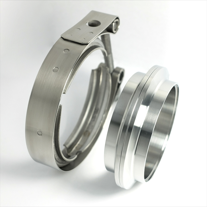 Stainless Bros 2.50in 304SS V-Band Assembly - 2 Flanges/1 Clamp - 603-06310-0002