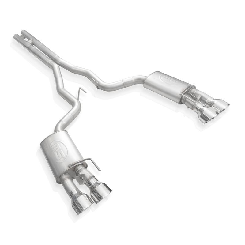 Stainless Works 2020 Ford GT500 Legend Catback H-Pipe Exhaust Factory Connect - Polished Tips - GT500CBHFCL