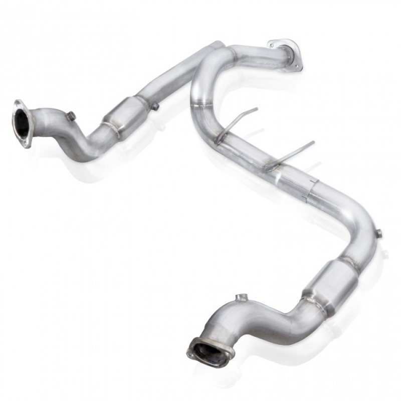 Stainless Works 2017 F-150 Raptor 3.5L 3in Downpipe High-Flow Cats Factory Connection - FTR17DPCAT