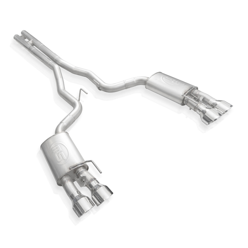 Stainless Works 2020 Ford GT500 Redline Catback H-Pipe Exhaust Factory Connect - Polished Tips - GT500CBHFCR