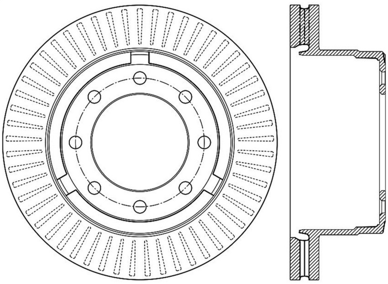 StopTech Power Slot 12-13 Ford F-250/F-350 Rear Right Slotted Rotor - 126.65143SR