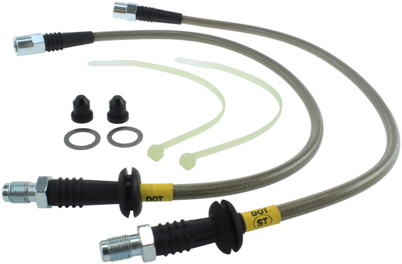 StopTech 96-02 BMW Z3 / 06-09 Z4 / 92-00 318i / 97-00 323 / 90-99 BMW 325/328 SS Front Brake Lines - 950.34001