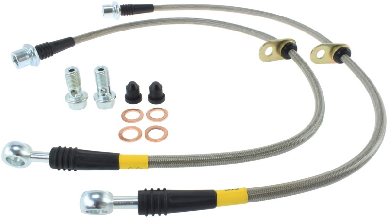 StopTech 02-12 Toyota Camry Coupe/Sedan / 04-08 Solara Rear Stainless Steel Brake Lines - 950.44511