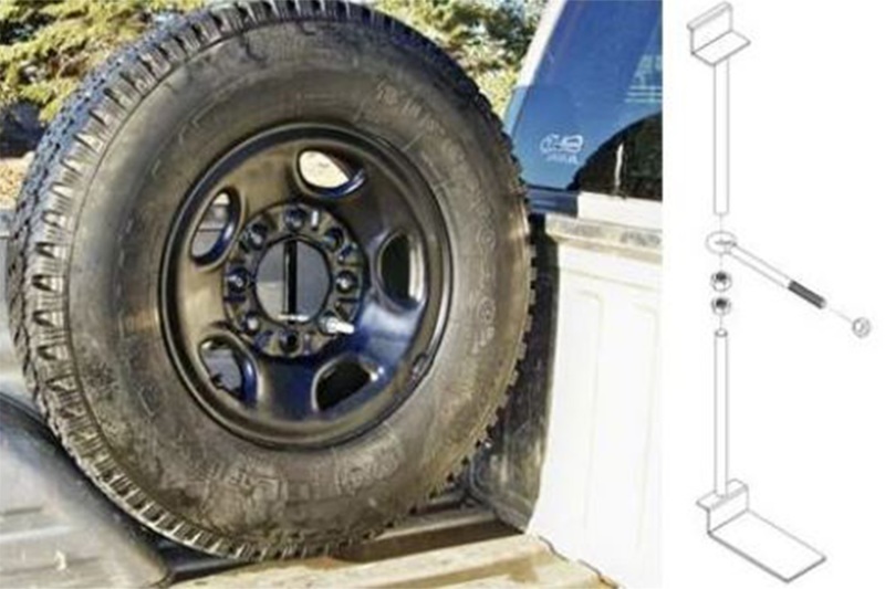 Titan Fuel Tanks Spare Tire Mount for Truck Beds (Includes Brackets and Hardward for Installation) - 9901330