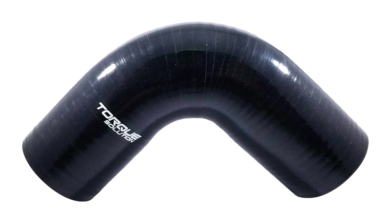 Torque Solution 90 Degree Silicone Elbow: 2.5 inch Black Universal - TS-CPLR-90D25BK