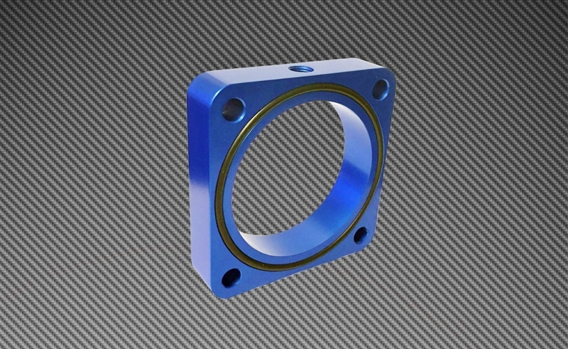 Torque Solution Throttle Body Spacer 2013+ Subaru BRZ/Scion FR-S - Blue - TS-TBS-023BU