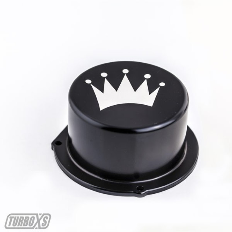 Turbo XS 15-16 Subaru WRX Billet Aluminum Vacuum Pump Cover - Black - W15-VPC-BLK