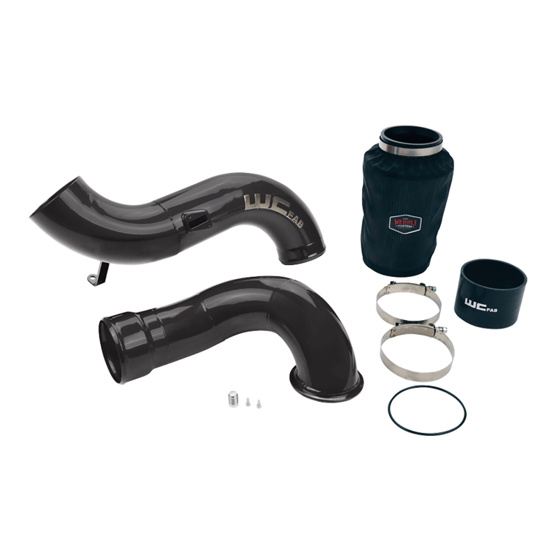 Wehrli 07.5-10 Chevrolet 6.6L LMM 4in Intake Kit Stage 2 - Gloss White - WCF100639-GW