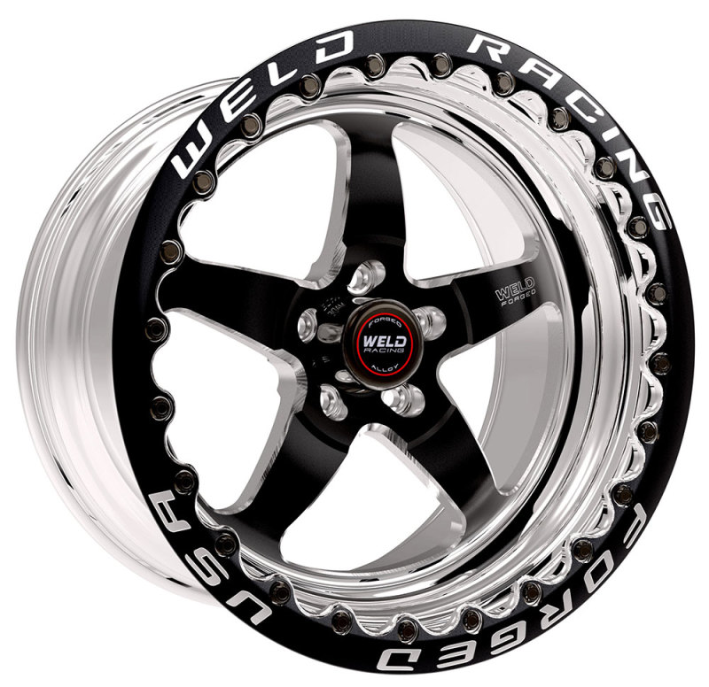 Weld S71 17x11 / 5x115mm BP / 5.8in. BS Black Wheel (Medium Pad) - Black Single Beadlock MT - 71MB7110W58F