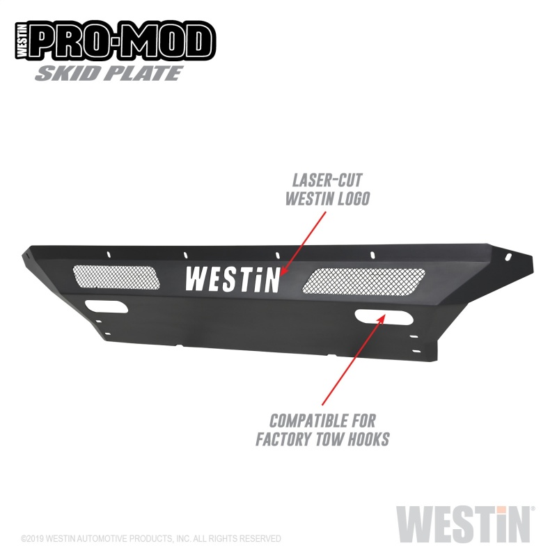 Westin 2020 Chevy Silverado 2500/3500 Pro-Mod Skid Plate - Textured Black - 58-71225
