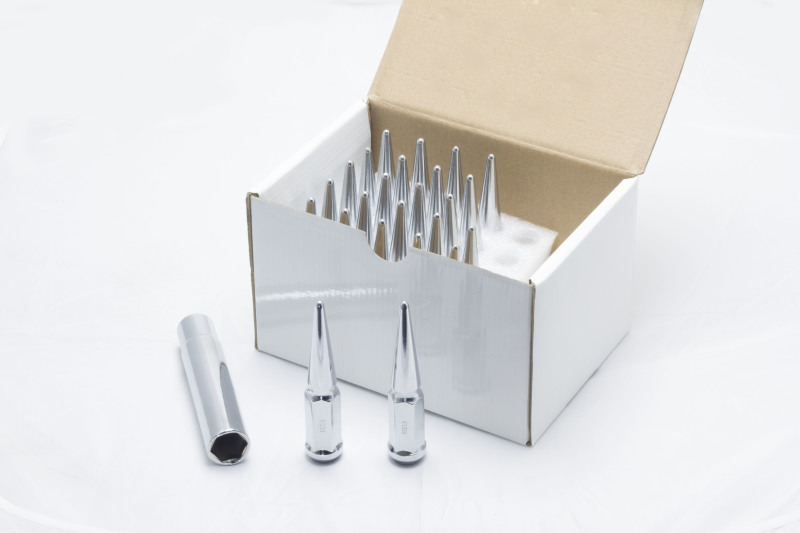 Wheel Mate Spiked Lug Nuts Set of 24 - Chrome 14x1.50 - 35420P