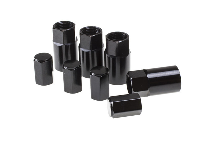 Wheel Mate Aluminum TPMS Valve Stem Cover - Black Anodize - 45930B