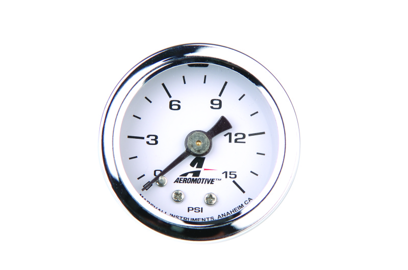 Aeromotive 0-15 PSI Fuel Pressure Gauge - 15632