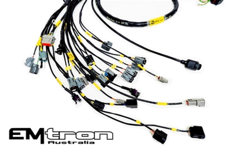 Rywire Honda K-Series (w/Emtron KV8 ECU) Eng Harness w/OBD2 Alt/EV14 Inj/AEM IAT & MAP (Adapter Req) - RY-K2-EMTRON-KV8