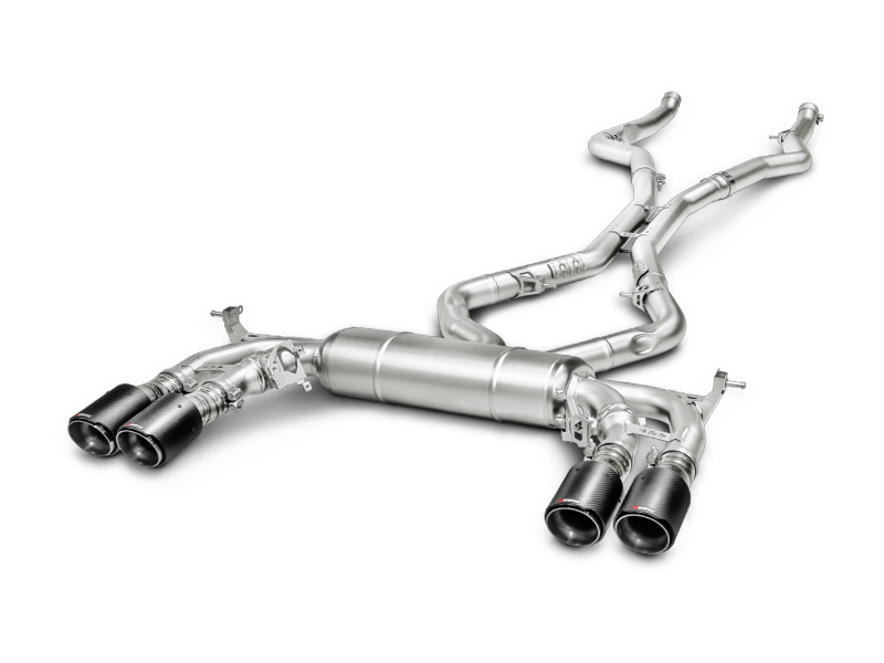 Akrapovic 15-17 BMW X5M (F85) Evolution Line Cat Back (Titanium) w/ Carbon Tips - S-BM/T/1