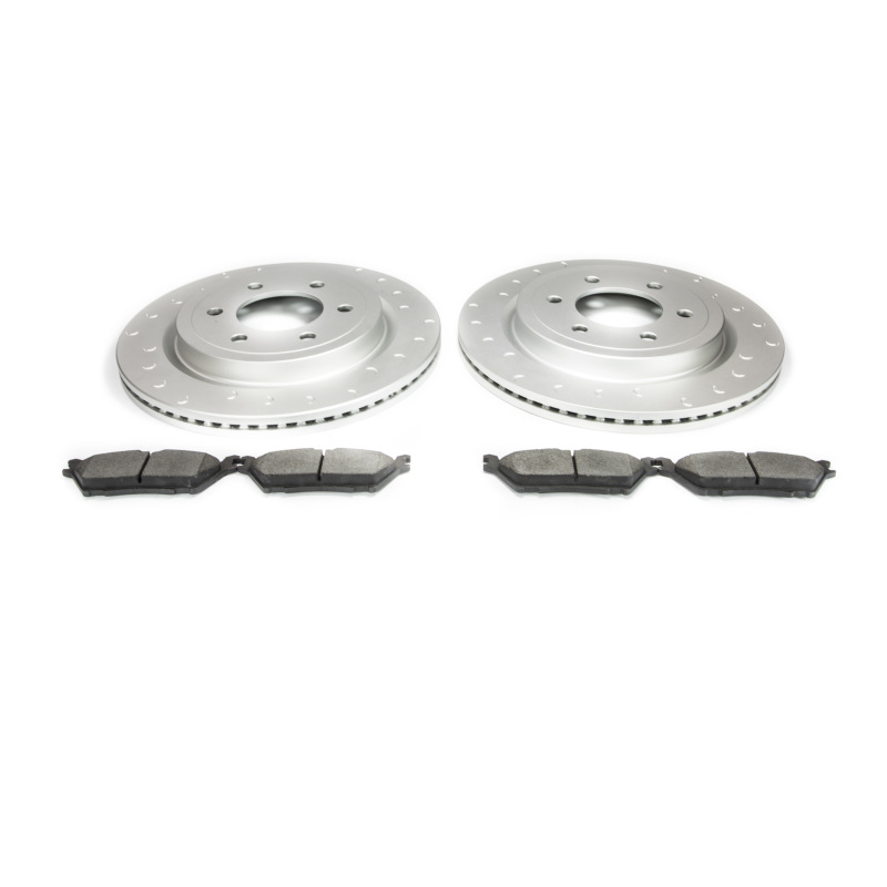 Alcon 19-20 Raptor/ 18-20 F-150 Rear Pad and Rotor Kit (Use with Stock Calipers) w/ Elect Park Brake - BKR3430X1227