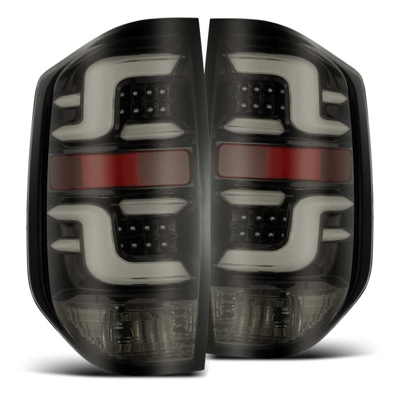 AlphaRex 14-20 Toyota Tundra PRO-Series LED Tail Lights Jet Black - 672010