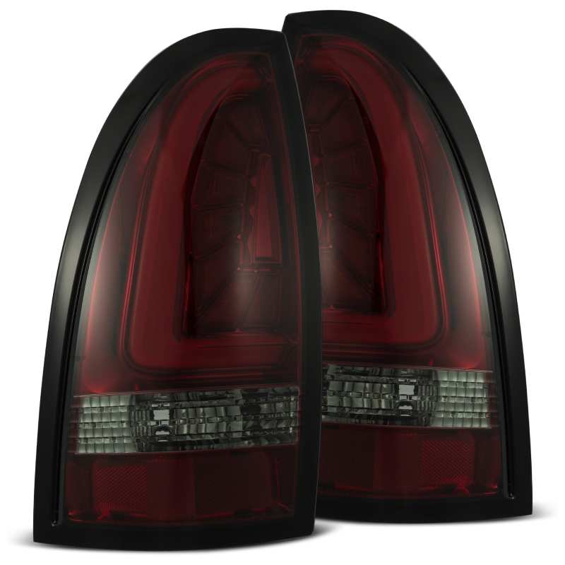 AlphaRex 05-15 Toyota Tacoma PRO-Series LED Tail Lights Red Smoke - 680040